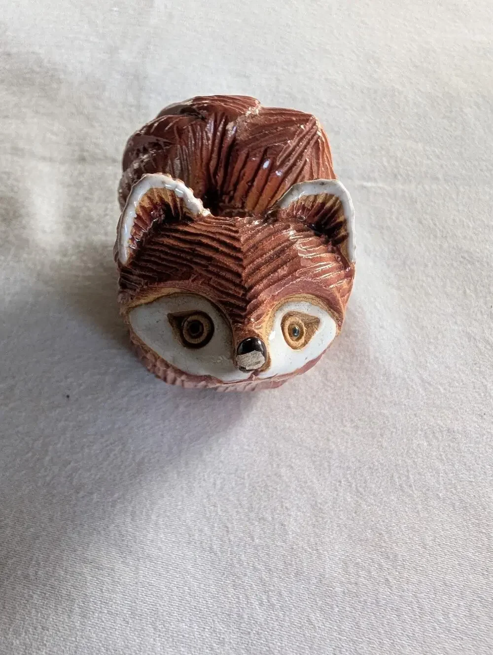 Vintage Artesania Rinconada Red Fox Figurine Signed